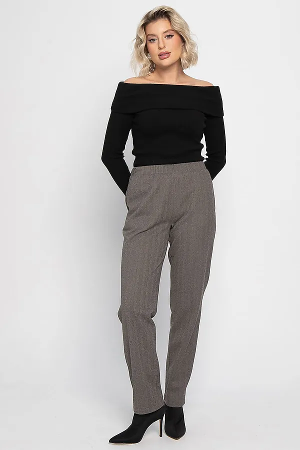 Брюки зауженные Диксон LADY TAIGA, коричневые - фото 2