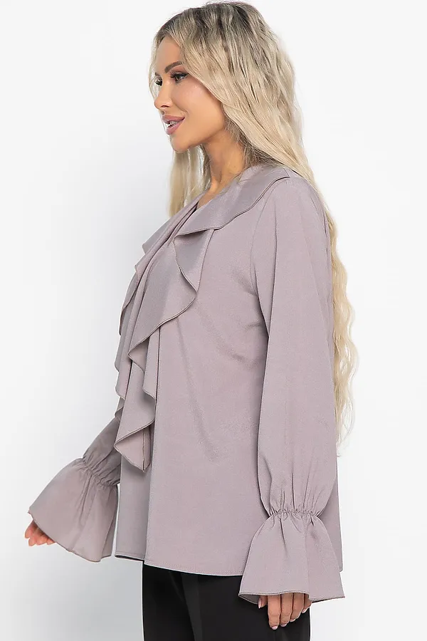   Блуза шифоновая Вэнси LADY TAIGA, бежевая - фото 2