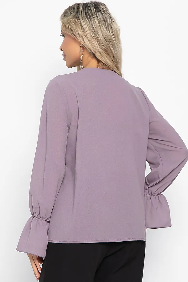 Блуза шифоновая Вэнси LADY TAIGA, пудра - фото 2