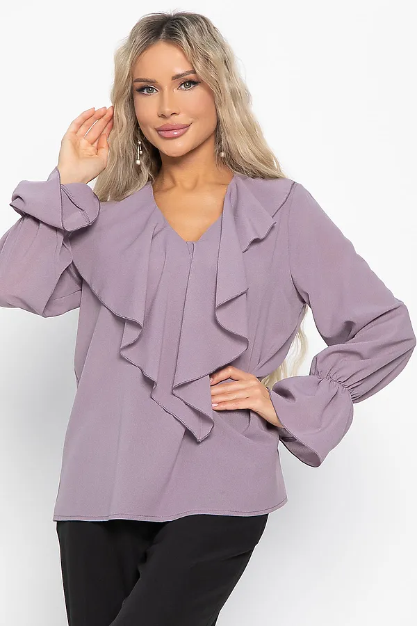 Блуза шифоновая Вэнси LADY TAIGA, пудра - фото 2