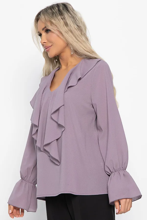 Блуза шифоновая Вэнси LADY TAIGA, пудра - фото 2