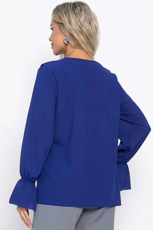 Блуза шифоновая Вэнси LADY TAIGA, синяя - фото 2