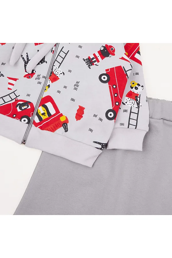 Костюм футер 2х нитка начёс YOULALA, серый - фото 2