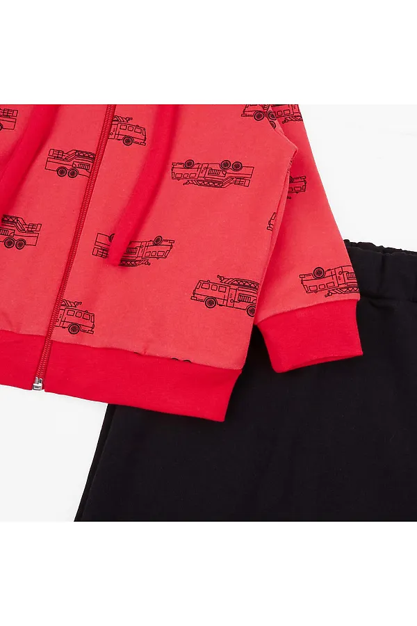 Костюм футер 2х нитка начёс YOULALA, красный - фото 2