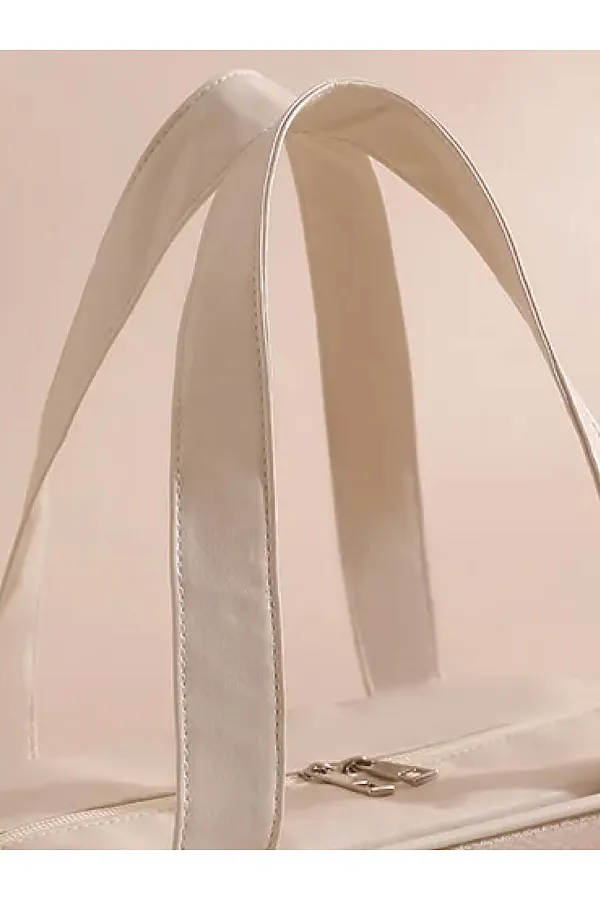 Kristaller Сумка-косметичка унисекс прозрачная с отделением для обуви, бежевый KRISTALLER, бежевый - фото 2