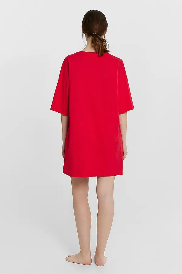 Туника женская MARK FORMELLE, красный +печать1 - фото 2