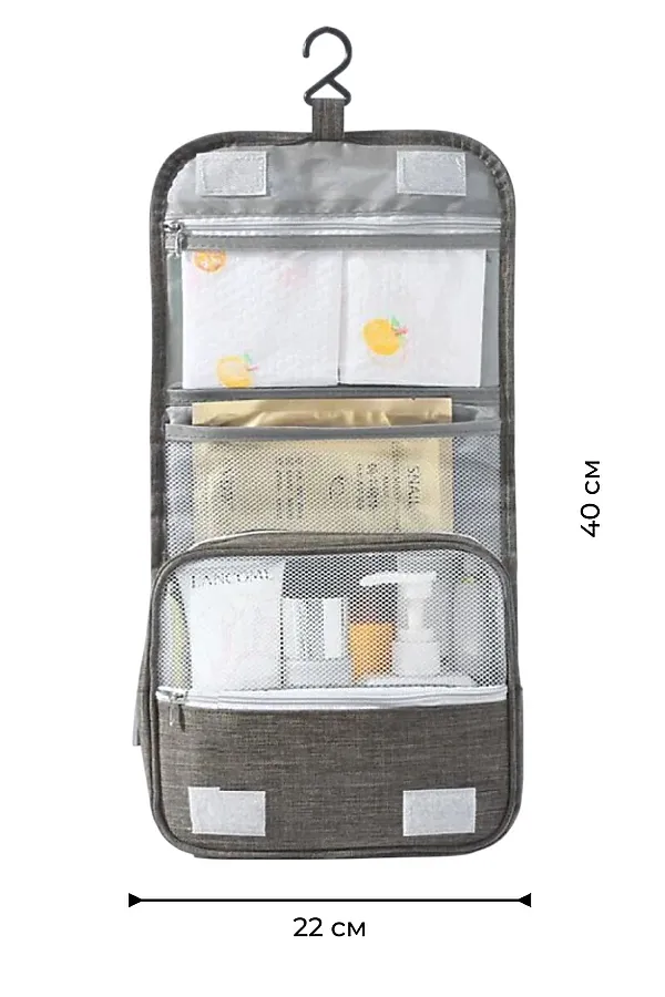 Sunflower Косметичка дорожная 01 B Travel Wash Bag, серый KRISTALLER, - - фото 2
