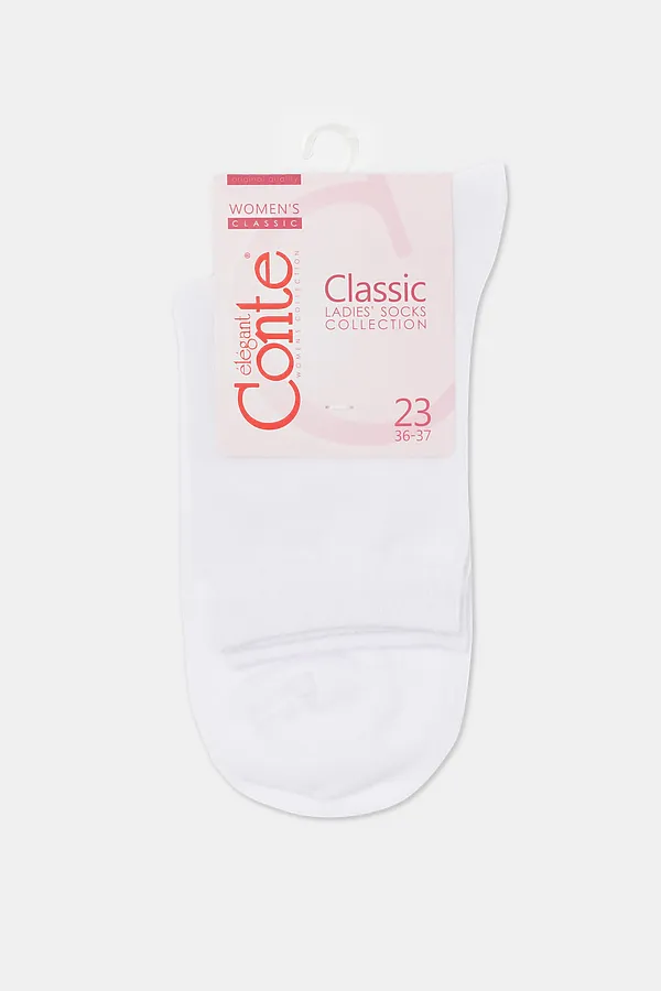 CONTE Хлопковые носки CLASSIC CONTE ELEGANT, white - фото 2