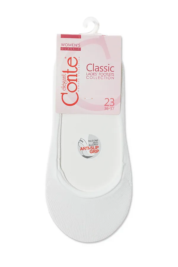 CONTE ELEGANT CLASSIC Подследники из бамбуковой пряжи CONTE ELEGANT, white - фото 2