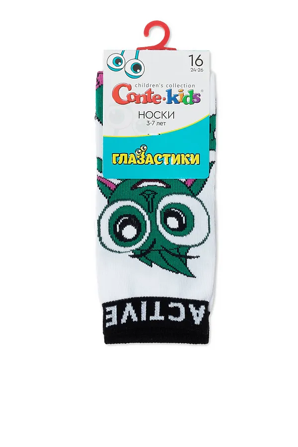Conte-kids Носки детские «Глазастики» CONTE KIDS, white - фото 2