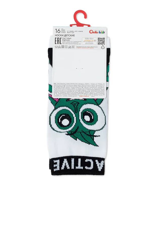 Conte-kids Носки детские «Глазастики» CONTE KIDS, white - фото 2