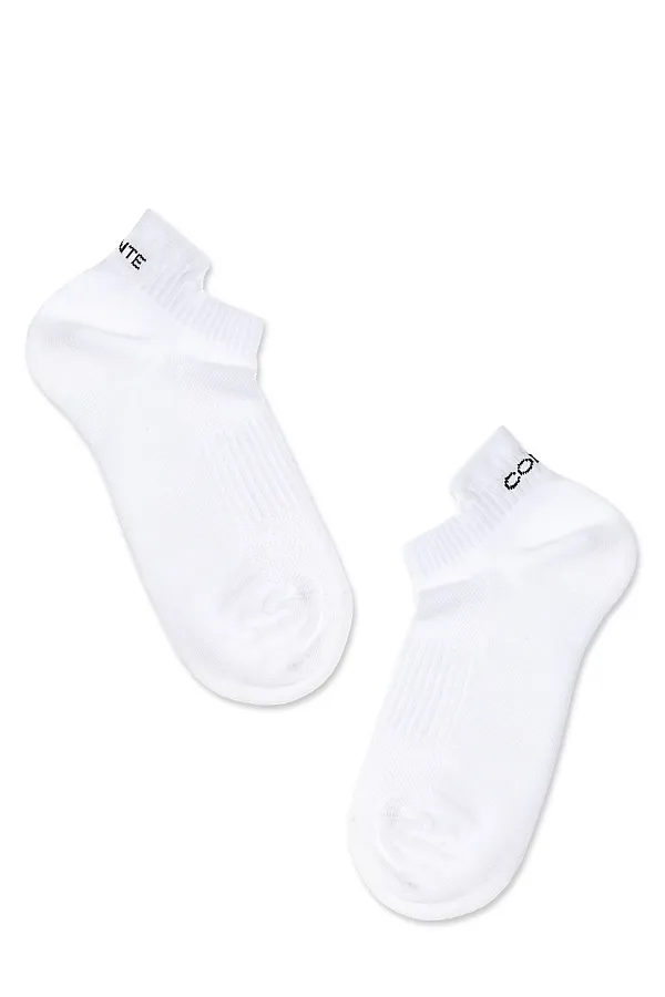 CONTE Ультракороткие хлопковые носки ACTIVE с «язычком» CONTE ELEGANT, white - фото 2