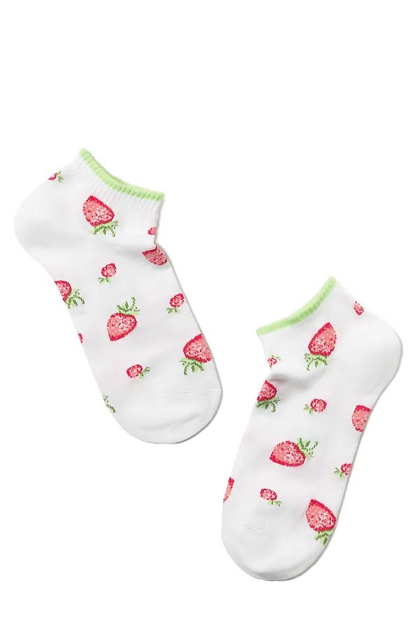 CONTE CLASSIC Короткие хлопковые носки CONTE ELEGANT, white - фото 2