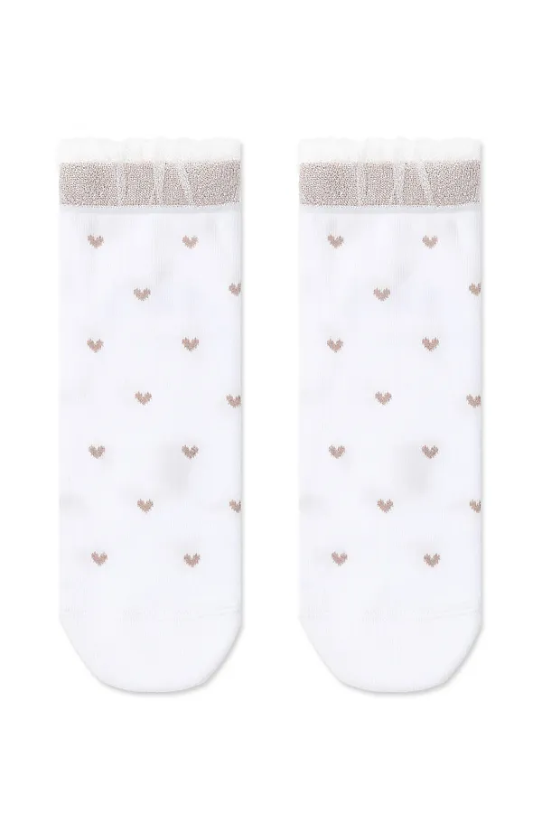 Носки женские CONTE Носки с воздушным ботом и люрексом CLASSIC CONTE ELEGANT, white - фото 2