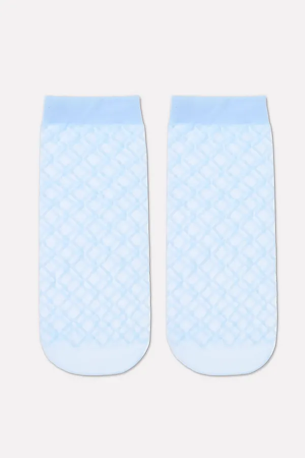 CONTE FANTASY Носки в крупные ромбы CONTE ELEGANT, light grey - фото 2