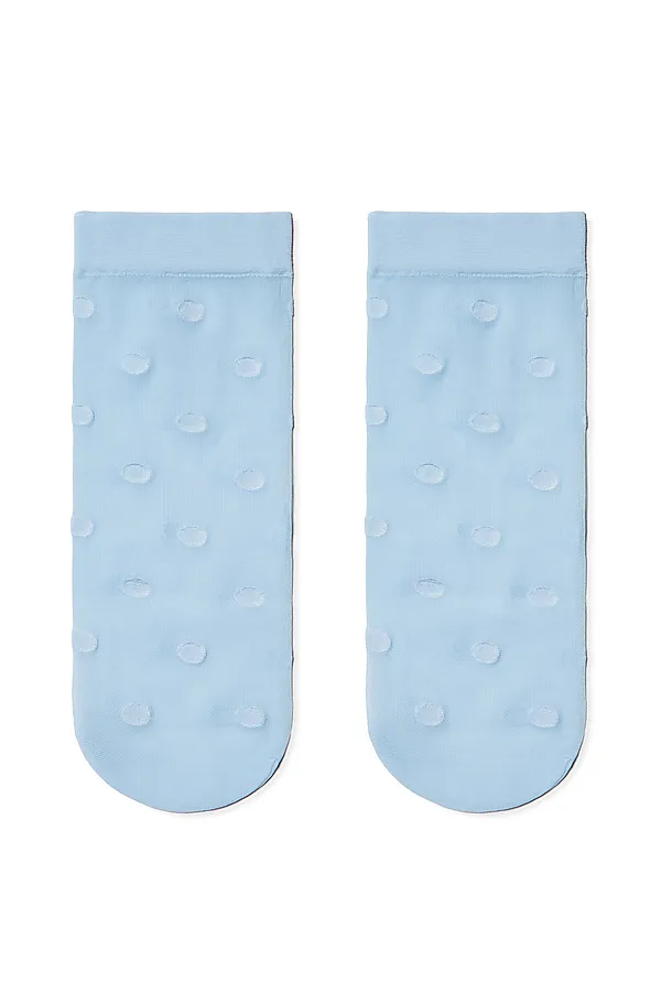 CONTE FANTASY 20 Носки в горошек CONTE ELEGANT, light grey - фото 2