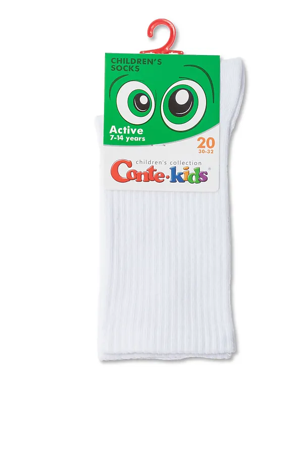 CONTE-KIDS ACTIVE Удлиненные носки CONTE KIDS, white - фото 2