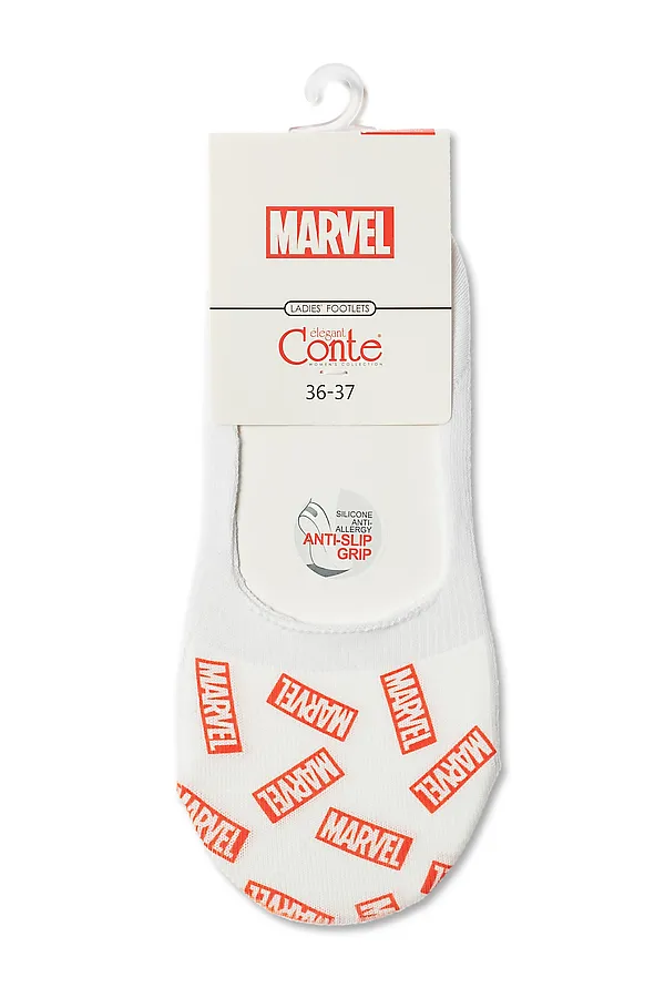 CONTE ELEGANT MARVEL Хлопковые подследники с героями CONTE ELEGANT, white - фото 2