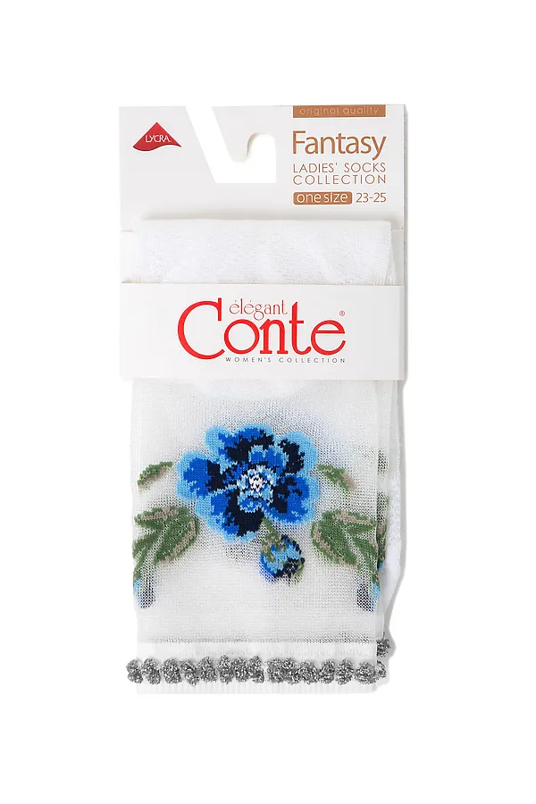 CONTE FANTASY (с пикотом из люрекса) CONTE ELEGANT, white - фото 2