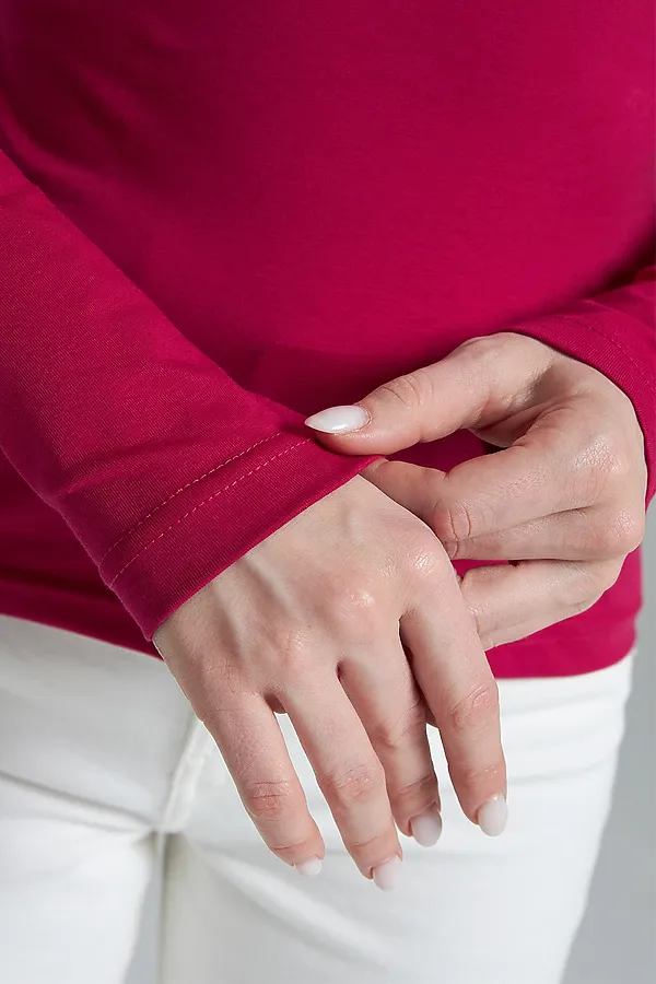 Лонгслив повседневный skims НАТАЛИ, фуксия - фото 2