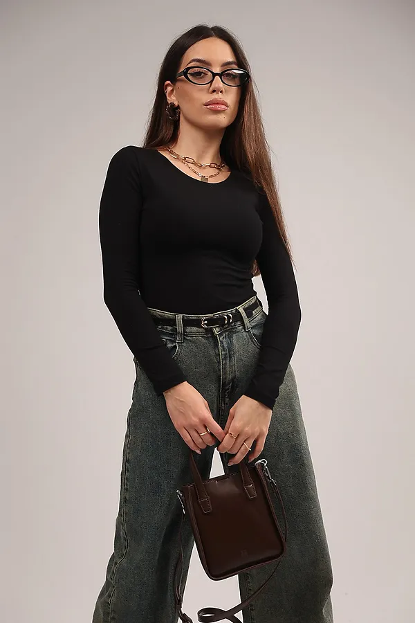 Лонгслив повседневный skims НАТАЛИ, черный - фото 2