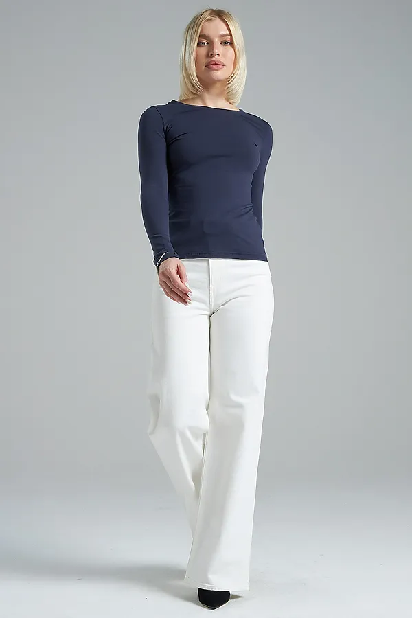 Лонгслив повседневный skims НАТАЛИ, антрацитовый - фото 2