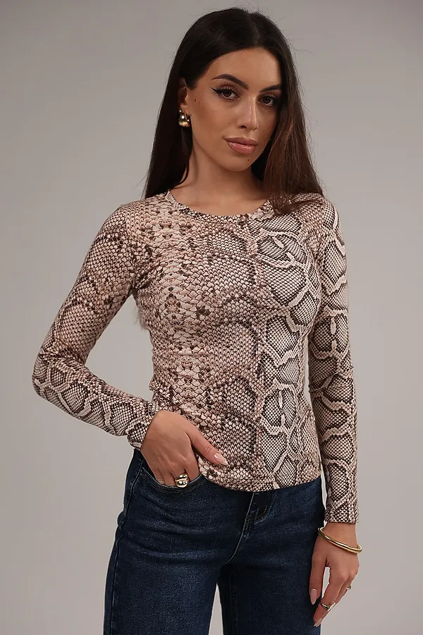 Лонгслив повседневный skims НАТАЛИ, кобра - фото 2