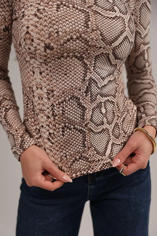 Лонгслив повседневный skims НАТАЛИ, кобра - фото 2