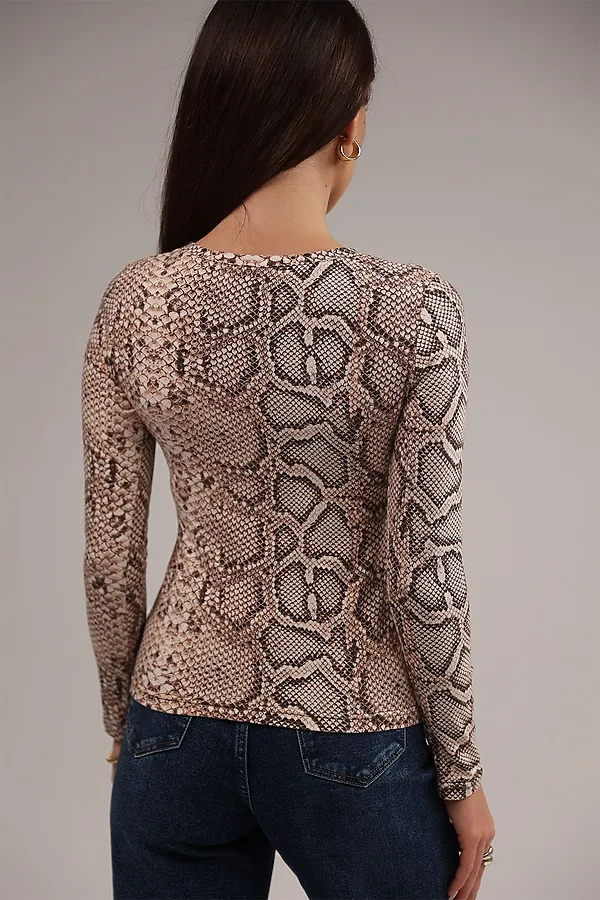 Лонгслив повседневный skims НАТАЛИ, кобра - фото 2