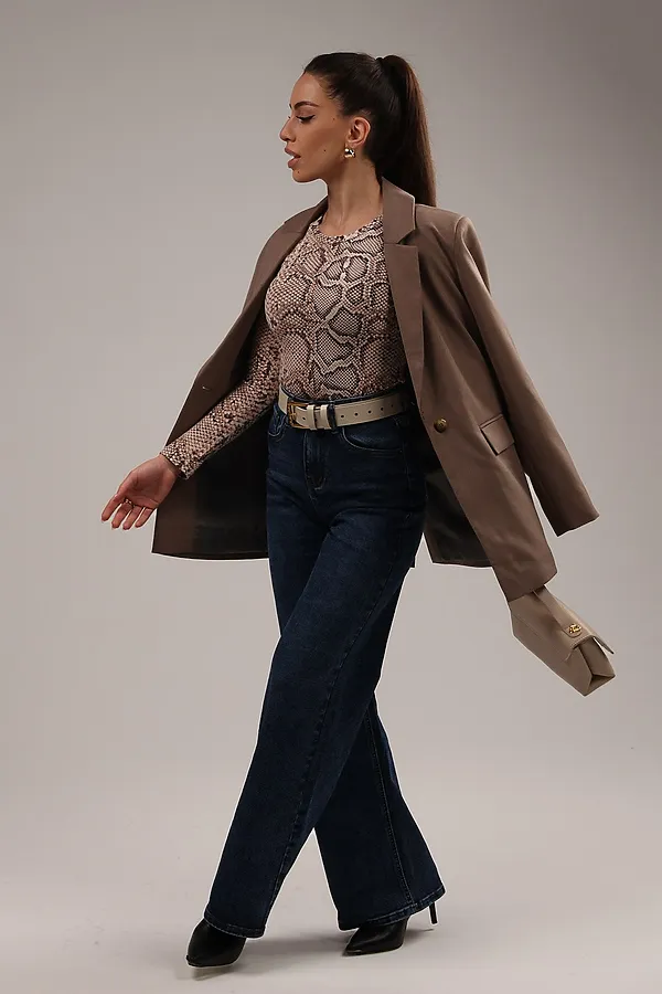 Лонгслив повседневный skims НАТАЛИ, кобра - фото 2