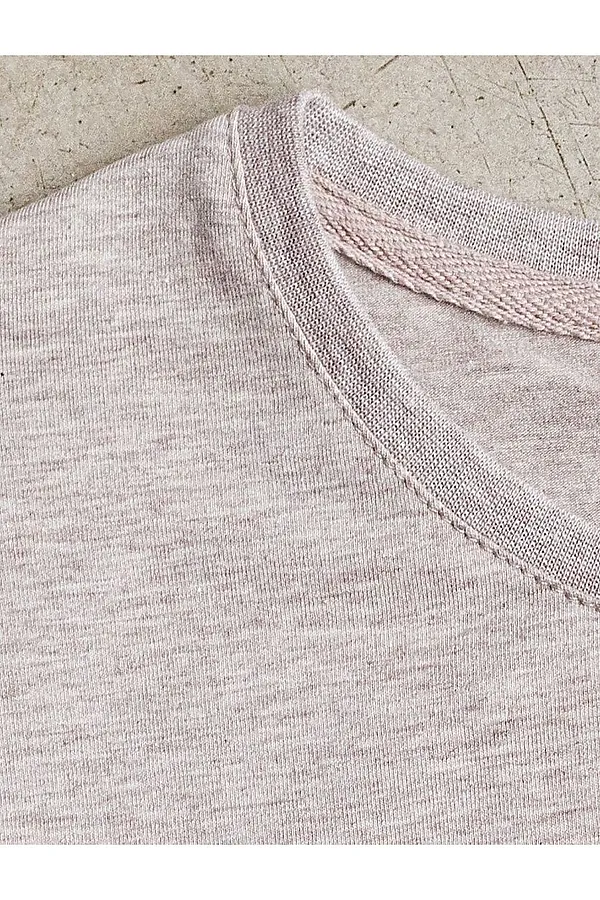 Свободная футболка с принтом из премиального хлопка с эластаном VILATTE, кофейный меланж_muse - фото 2