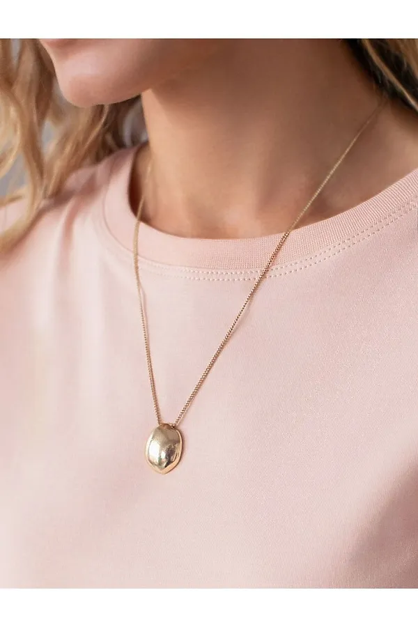 Базовая футболка полуприлегающая из премиального хлопка с эластаном VILATTE, пудра - фото 2