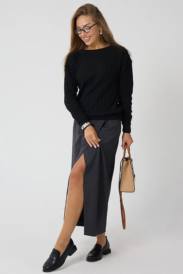 Джемпер Бэлла НАТАЛИ, черный - фото 2