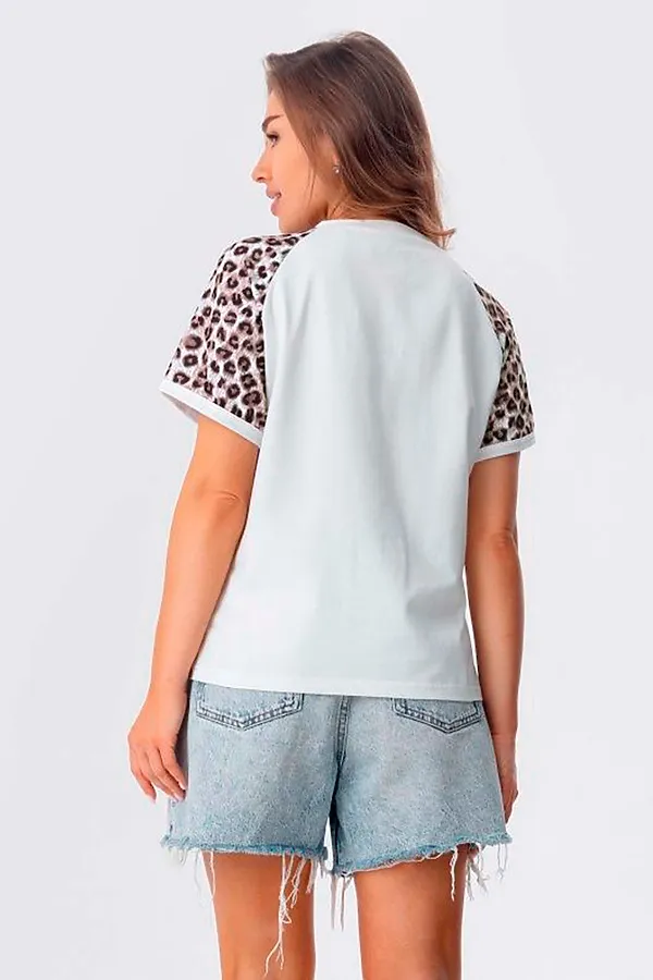 Футболка нарядная лео НАТАЛИ, белый - фото 2