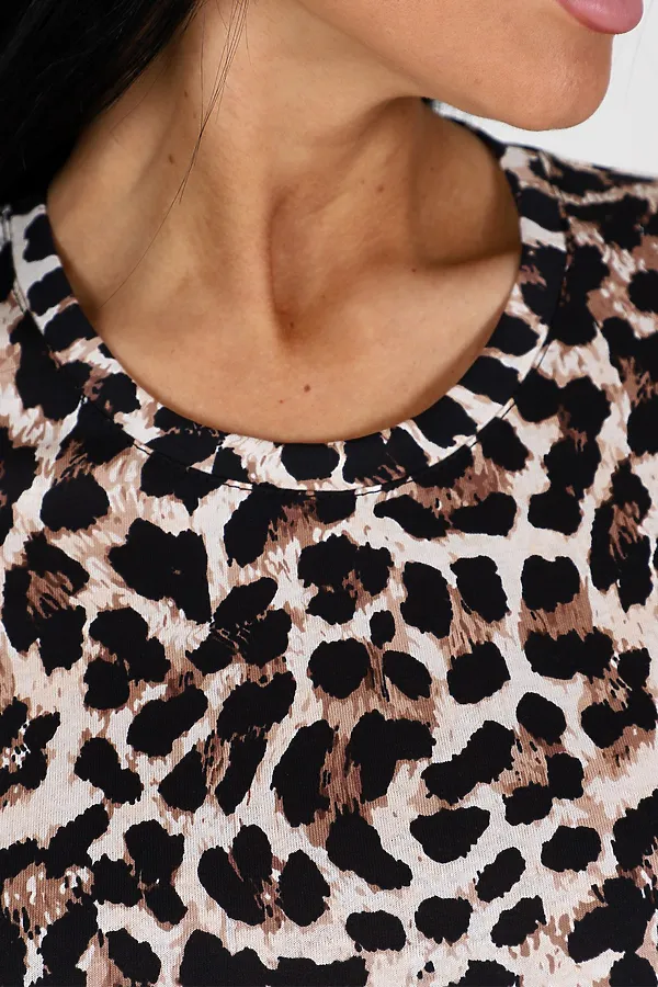 Футболка 15 НАТАЛИ, леопардовый - фото 2