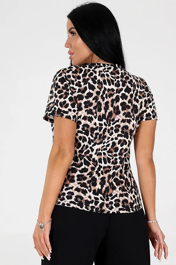 Футболка 15 НАТАЛИ, леопардовый - фото 2
