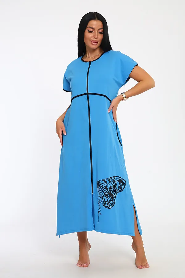 Халат Tropic НАТАЛИ, голубой - фото 2