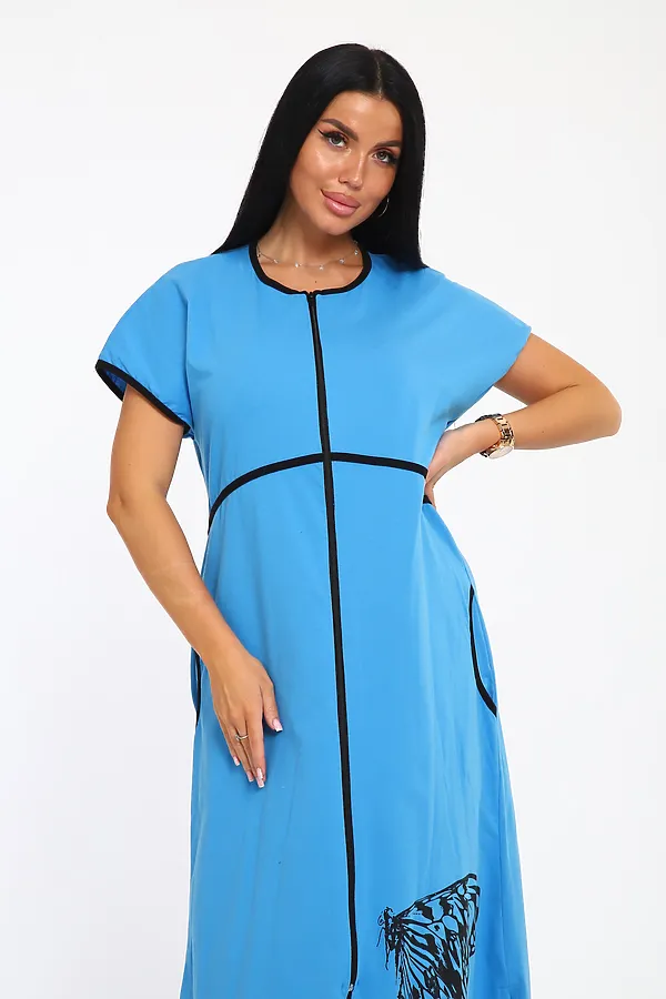 Халат Tropic НАТАЛИ, голубой - фото 2