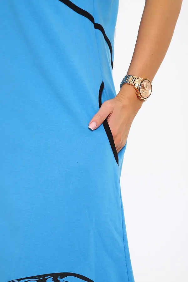 Халат Tropic НАТАЛИ, голубой - фото 2