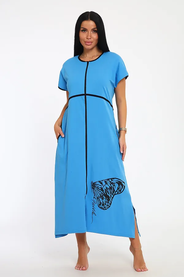 Халат Tropic НАТАЛИ, голубой - фото 2