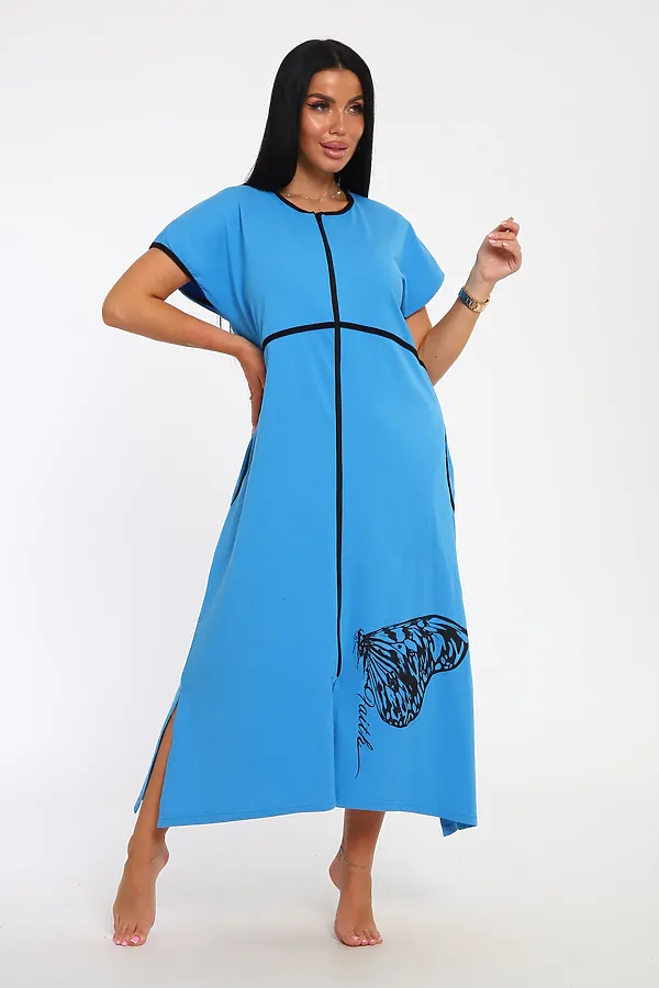 Халат Tropic НАТАЛИ, голубой - фото 2