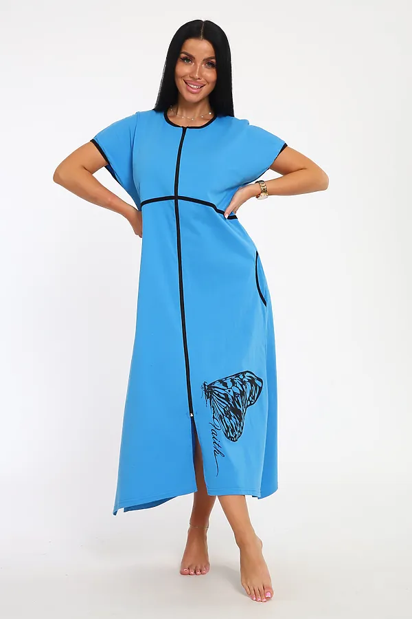 Халат Tropic НАТАЛИ, голубой - фото 2