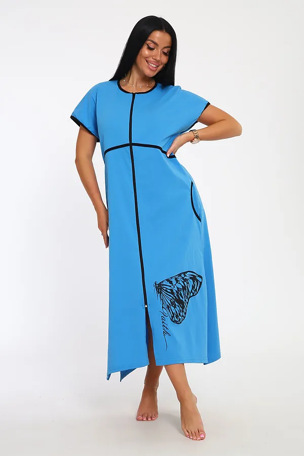 Халат Tropic НАТАЛИ, голубой - фото 2