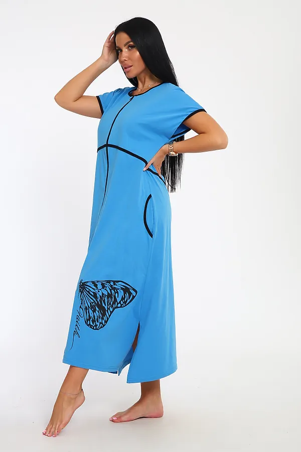 Халат Tropic НАТАЛИ, голубой - фото 2