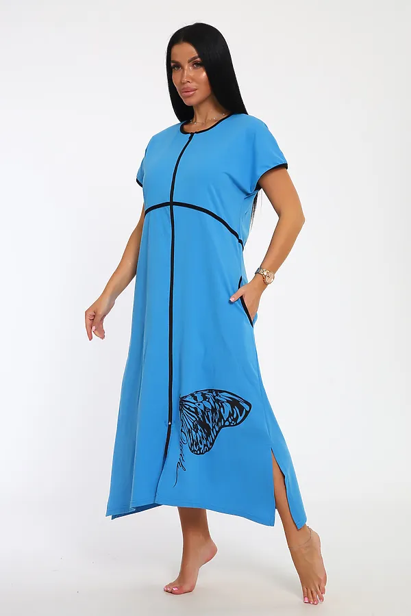 Халат Tropic НАТАЛИ, голубой - фото 2