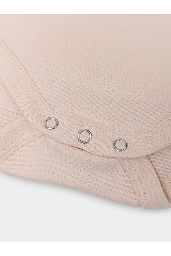 Боди детское (2шт.) MARK FORMELLE, пудровый +розово-коричневый +печать - фото 2