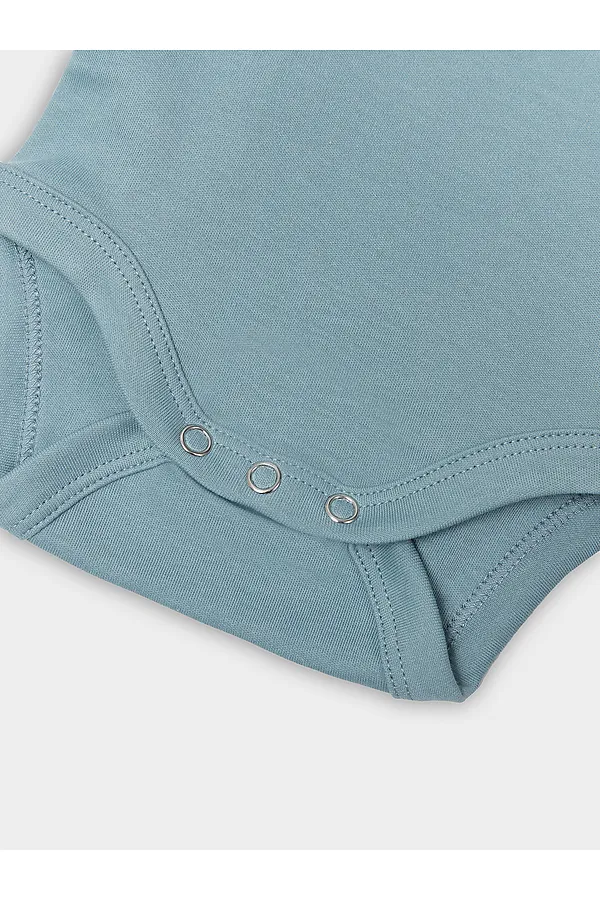 Боди детское (2шт.) MARK FORMELLE, сланец +пыльная бирюза +печать - фото 2