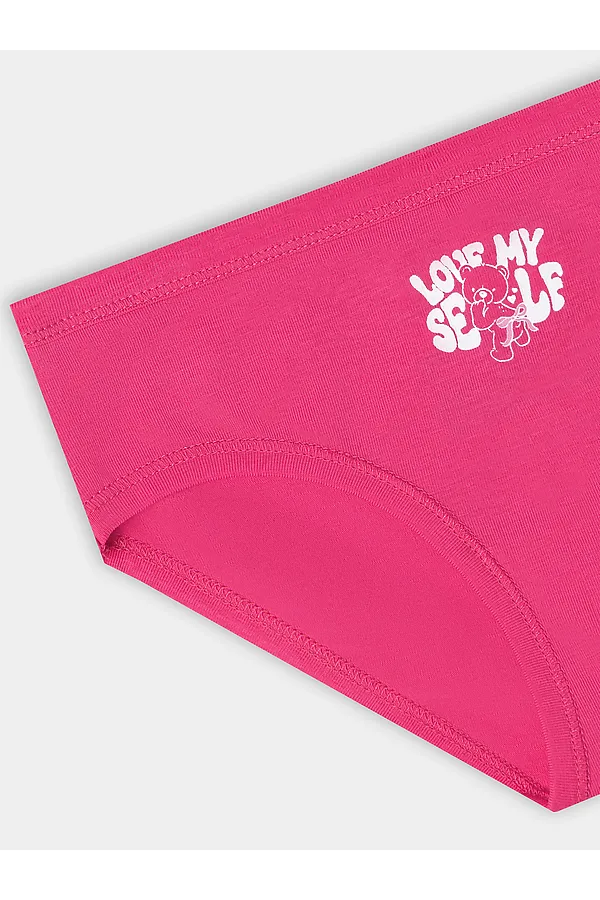 Трусы для девочек MARK FORMELLE, ярко -розовый +печать - фото 2