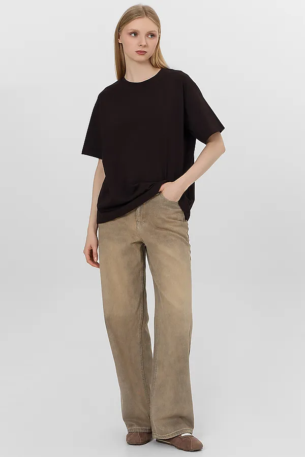 Футболка женская MARK FORMELLE, горький шоколад - фото 2