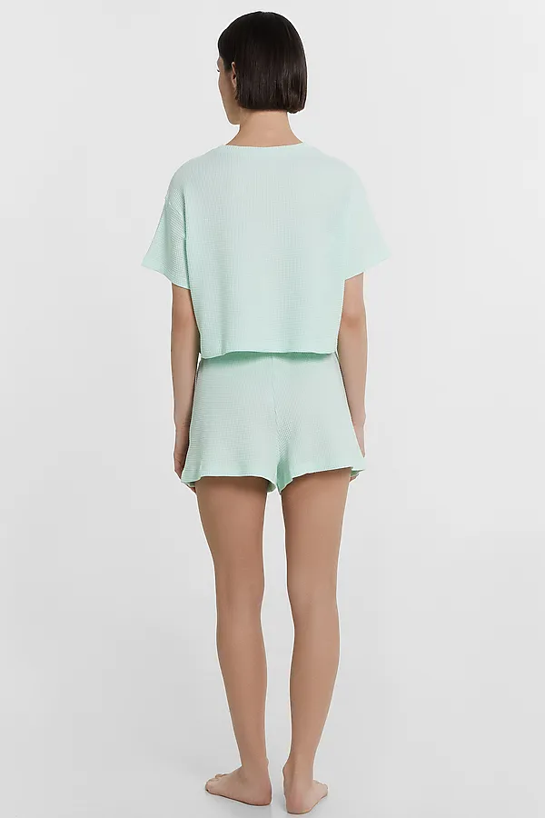 Комплект женский (футболка, шорты) MARK FORMELLE, светлая мята - фото 2